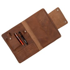 Leather Padfolio Organizer A4 Portfolio Folder for 10.5” Tablet Business picture