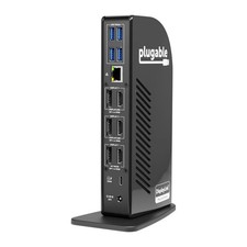 Plugable USB-C Triple 4K Monitor Docking Station 100W UD-ULTC4K OPEN BOX TESTED picture