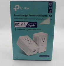TP-Link AV1000 Powerline Ethernet Adapter Kit Gigabit Port Passthrough picture