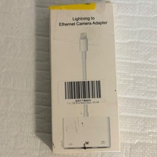 3 in 1 Lightning to Ethernet RJ45 Adapter USB Camera OTG Hub NK107 White picture
