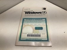 Microsoft Windows 95 Manual For Distribution with a new PC only (Book Only) picture