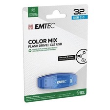 Emtec Dexxxon C410 Color Mix 32GB USB 2.0 Stick Flash Drive Cap Blue Candy Color picture