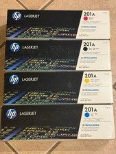 HP 201A 4-Pack Genuine LaserJet Toner Cartridges Black Cyan Yellow Magenta NEW picture