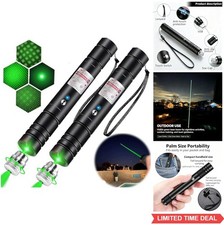 Green Light Presentation Pointer 2 Pack USB-A Rechargeable for Teaching Office picture