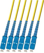 250FT Outdoor Singlemode 6 Strand Fiber Optic Cable 9/125 SC Patch Cable Network picture
