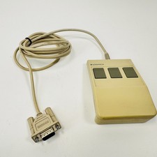 Vintage LOGITECH Mouse Model C7-3F-9F Serial Three Button Roller Ball 9 Pin picture