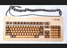 NEC PC-9801 Early Model Mechanical Keyboard Tested PC-9821 Vintage Japan picture