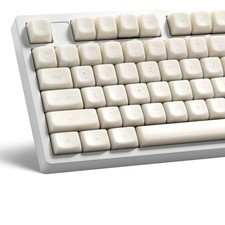 White Jade Double Shot PBT 132 Key MDA Keyboard Keycaps Keycap Set Keycaps PBT picture