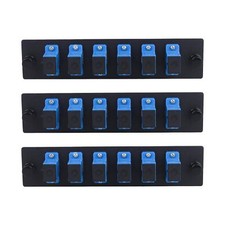 - 6 Fibers SC to SC UPC Single Mode Fiber Patch Panel with 6 pcs SC/SC UPC Si... picture