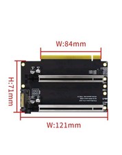 Wide Applicability 1 to 2 Expansion Card Gen3 Split Card Bifurcation x16 to x8x8 picture