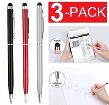 3x 2in1 Touch Screen Pen Stylus Universal For iPhone iPad Samsung Tablet Phone picture