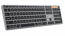 ProtoArc K110-A Backlit Wireless Keyboard for Mac, Aluminum, Space Gray picture