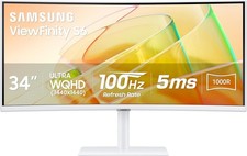 SAMSUNG 34” VIEWFINITY S65TC SERIES ULTRA-WQHD 1000R MONITOR - New Open Box picture