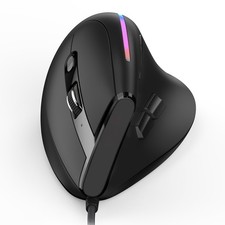 ZELOTES T-50 Vertical Mouse Wired Mouse 9 Keys RGB Optical Mouse 6 Gear Mov ZPMM picture