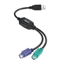 Perixx PERIPRO-401 PS2 to USB Adapter for Keyboard and Mouse - Built-in USB picture