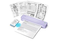 D90E Inkless Portable Thermal Printer with Case – 8.5