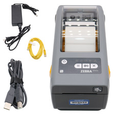 Zebra ZD410 Direct Thermal Barcode Label Printer USB Bluetooth Tested w/ Cables picture