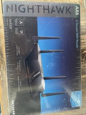 NETGEAR Nighthawk AX6 6-Stream AX4300 Wi-Fi Router RAX45-100NAS (SEALED) picture
