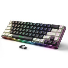 GEODMAER 65% Wireless Gaming Keyboard: LED Backlit, 68 Keys, Ultra-Compact, picture