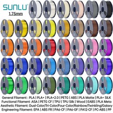 【BUY 5 PAY FOR 3】 SUNLU PLA Matte META PLA+ PETG Dual/Trip SILK ABS Filament 1KG picture