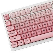 132 Keys Pink Gradient Jelly Keycaps PBT PC Rose Blush HOA Profile picture