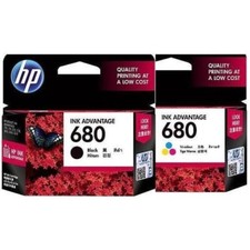 HP 680 BLACK/COLOR/COMBO PACK INK CARTRIDGE [100% ORIGINAL] picture