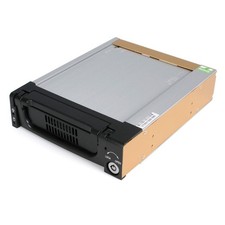 New Black Aluminum 5.25in Rugged SATA Hard Drive Mobile Rack Drawer DRW150SATBK picture