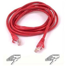 Belkin A3L850-14-RED-S RJ45 14' CAT5e FastCat5e Network Cable Male/Male Red picture