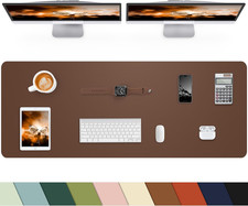 Leather Desk Pad Protector,Large Desk Mat, 48