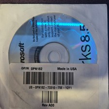 Microsoft Works 8.5 CD Dell OEM Software Sealed Windows XP Vista 7 DP/N 0PN182 picture
