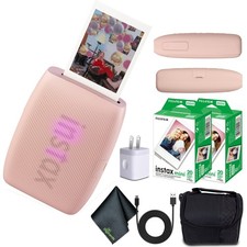 FUJIFILM INSTAX MINI LINK 3 Smartphone Printer (Rose Pink) + 40 Instant Film picture