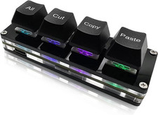 Mini 4-Key Select-All Cut Copy Paste Macro Pad Ctrl A X C V Shortcut One Handed picture