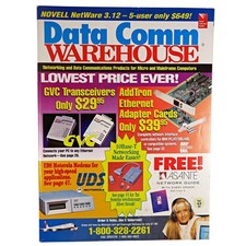 Data Comm Warehouse Catalog, 1993, Computer Networking & Modem Guide picture