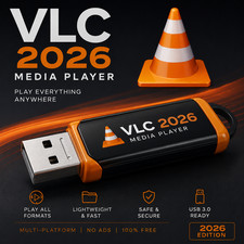 VLC 2026 Media Player for Windows | Universal Video Player | USB | picture