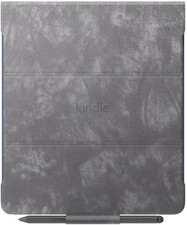 Kindle Scribe Brush Print Leather Folio Cover with Magnetic Attach, Sleek Protec picture