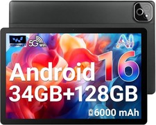 Android 16 10.1 inch Tablet 34(6+28)GB RAM 128GB ROM IPS LCD HD 5MP/8MP WIFI 6 picture