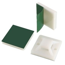 60pcs Self Adhesive Cable Tie Mounts Line Base Holders 19mm x 19mm picture