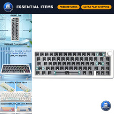 Custom 65% Mechanical Gaming Keyboard Kit - Hot Swap, RGB, Wireless, Tri-Mode, D picture
