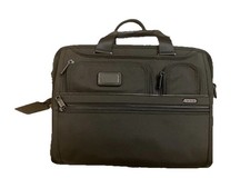 BRAND NEW TUMI ALPHA EXPANDABLE ORGANIZER LAPTOP BRIEF BAG BLACK -$225 Off 575 picture