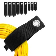 Heavy Duty Storage Straps 9 Pack Hook Loop Hanging Extension Tool Cord Straps picture
