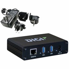 Digi International AW02-G300-GLB USB Ethernet Hub With Power Supply picture