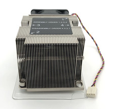 CoolServer 2U Active CPU Cooler LGA3647 Rectangular 3 Heatpipes PWM Fan Server picture