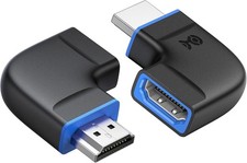 Cable Matters Combo Pack Right Angle HDMI 2.1 Adapter 8K 60Hz 4K 240Hz  picture