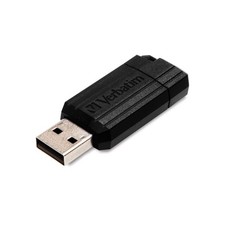Verbatim 64GB Pinstripe USB Flash Drive Retractable Design Windows Mac Compat... picture