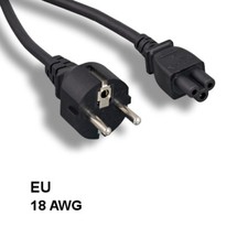 10x 6ft EU Europe 3 Prong Notebook AC Power Cord IEC60320 C5 to CEE 7/7 SCHUKO picture