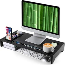 TV LCD LED Computer Monitor Laptop Table Riser Shelf Desktop Stand Space Saver picture