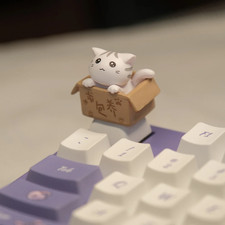 Cute 3D Cat Novelty OEM R4 Keycap For Mechanical Keyboard MX Switches picture