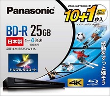 Panasonic 4x speed Blu-ray Disc Set (Addendum: 10 x 25GB + 1 x 50GB) picture