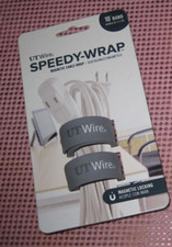 UT Wire UTW-SWM2-GY Speedy Magnetic Cable Wrap (Package of 2), 10