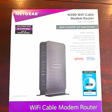 NETGEAR C3000 N300 DOCSIS 3.0 8x4 Cable Modem Router, 4-Port Gigabit WPS picture